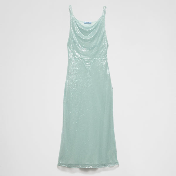Sequined tulle dress