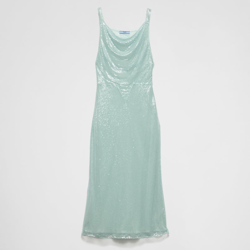 Sequined tulle dress