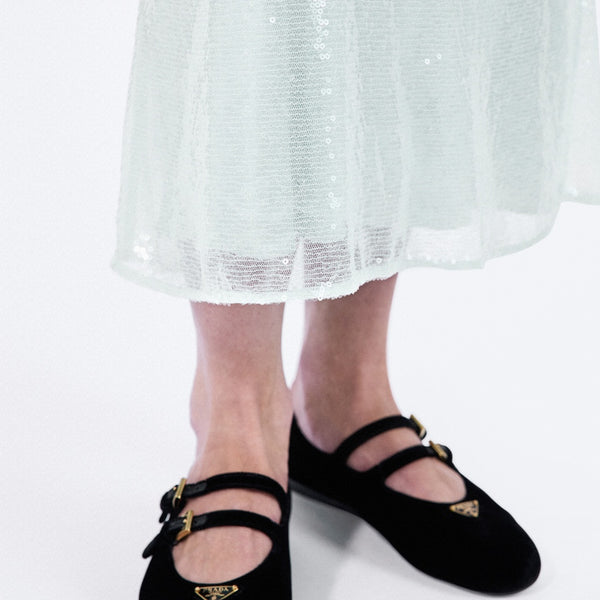 Sequined tulle dress