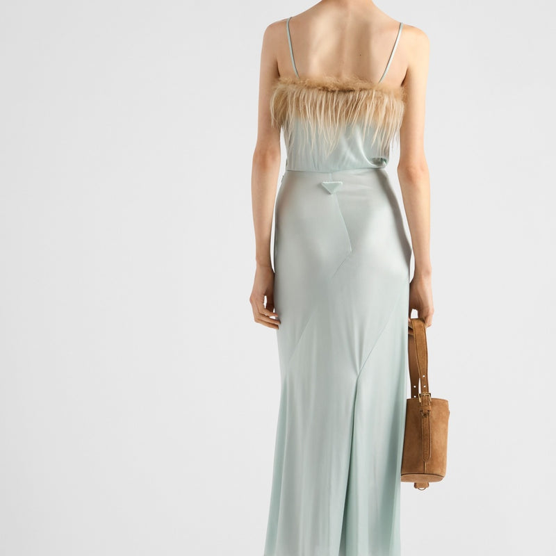 Satin jersey dress
