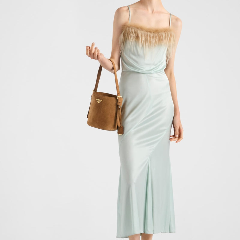 Satin jersey dress