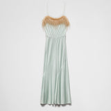 Satin jersey dress