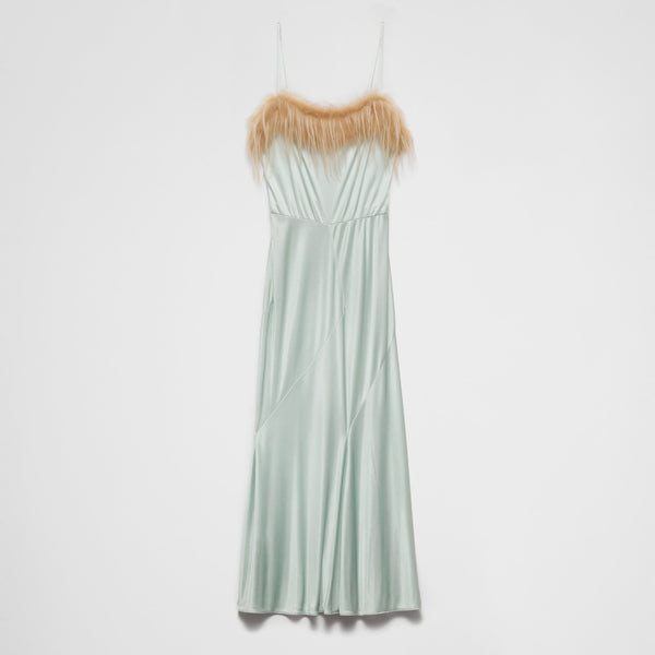 Satin jersey dress
