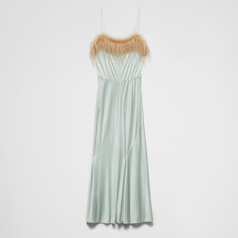 Satin jersey dress