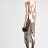 Embroidered tulle dress