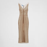 Embroidered tulle dress