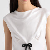 Sequined satin jersey dress