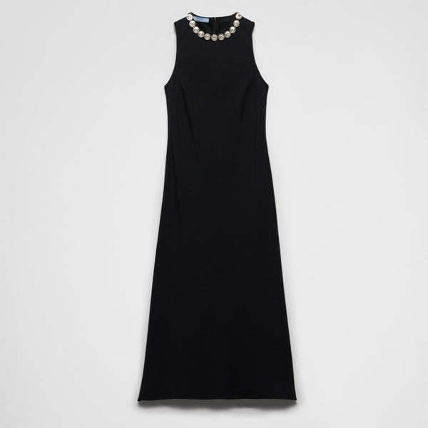 Embroidered sablé dress