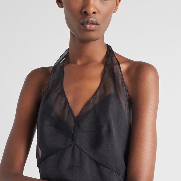 Re-Edition 1995 organza halter dress