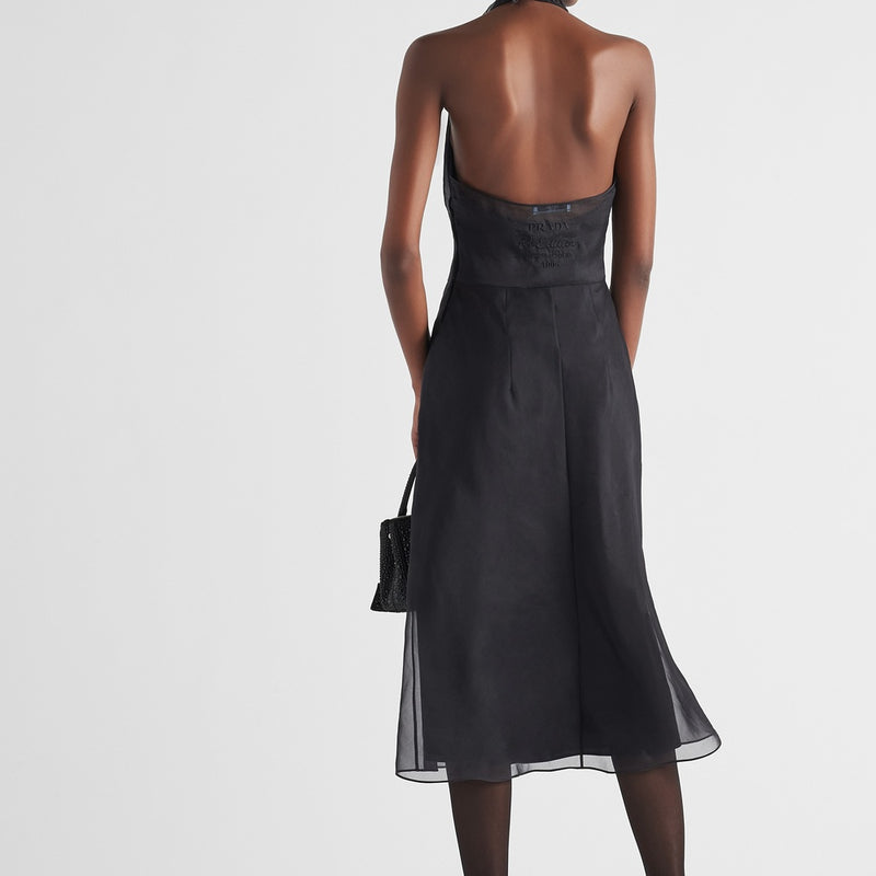 Re-Edition 1995 organza halter dress