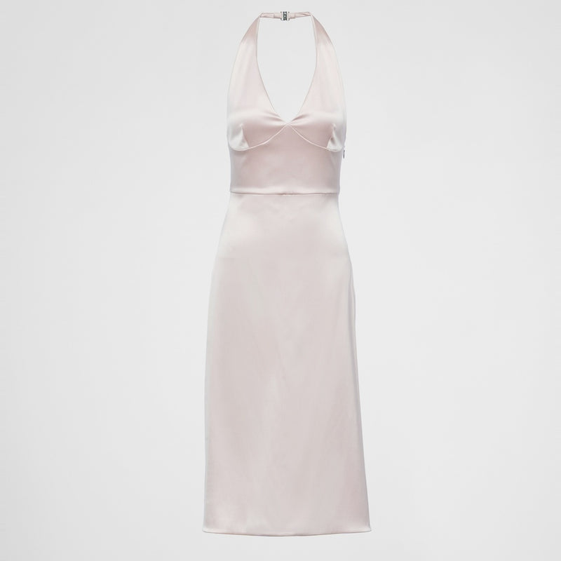 Re-Edition 1995 satin halter dress