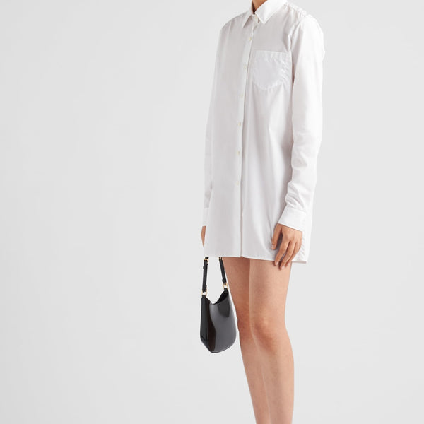 Poplin mini shirtdress