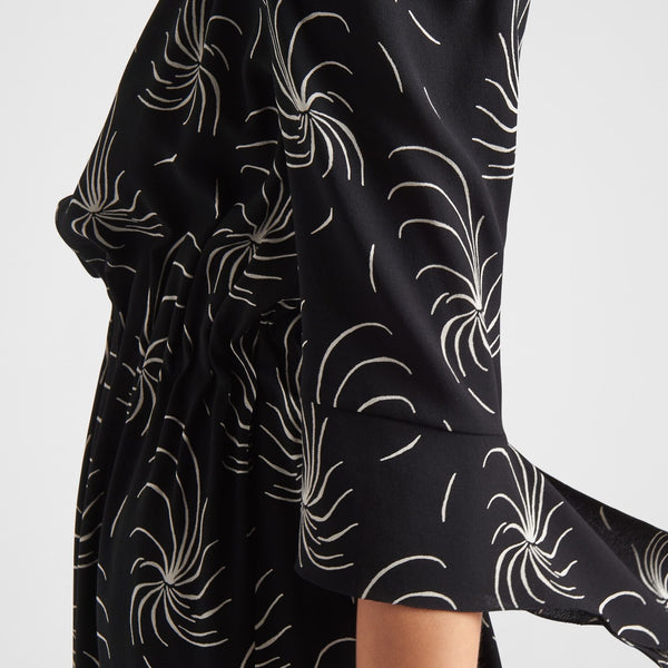 Printed sablé dress