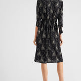 Printed sablé dress