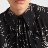 Printed sablé dress