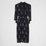 Printed sablé dress