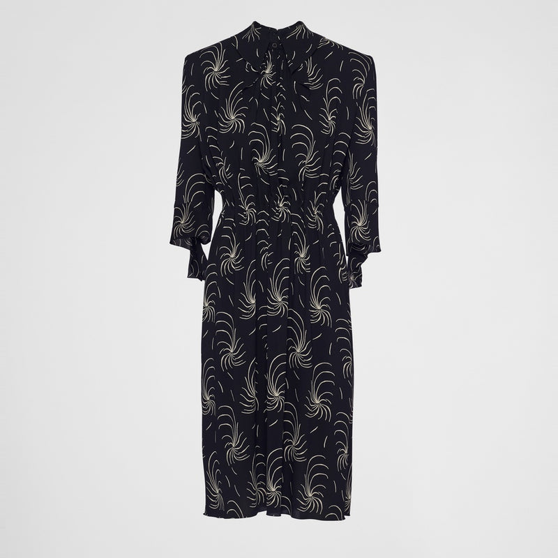 Printed sablé dress