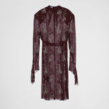 Embroidered georgette dress
