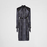 Printed georgette dress