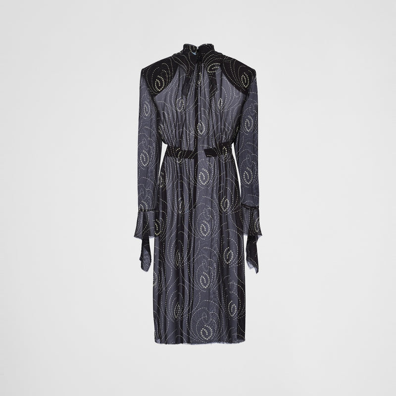 Printed georgette dress