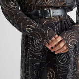 Printed georgette dress
