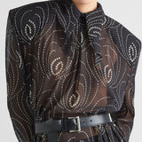 Printed georgette dress