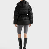 Re-Nylon hooded down jacket