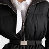 Re-Nylon hooded down jacket
