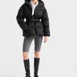 Re-Nylon hooded down jacket