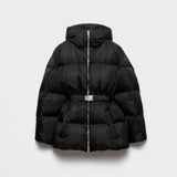 Re-Nylon hooded down jacket