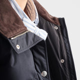 Cropped compact poplin down jacket