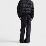 Cropped compact poplin down jacket