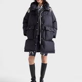 Soft canvas down parka