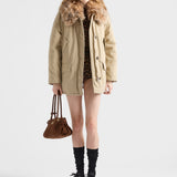 Medium-weight old Panama cotton down jacket