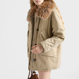 Medium-weight old Panama cotton down jacket