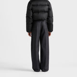 Cropped Re-Nylon down jacket