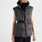 Loden down vest