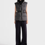 Loden down vest