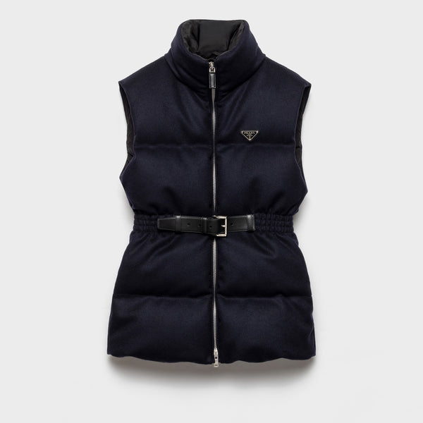 Loden down vest