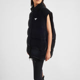 Convertible velvet down jacket