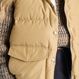 Medium-weight technical fabric down vest