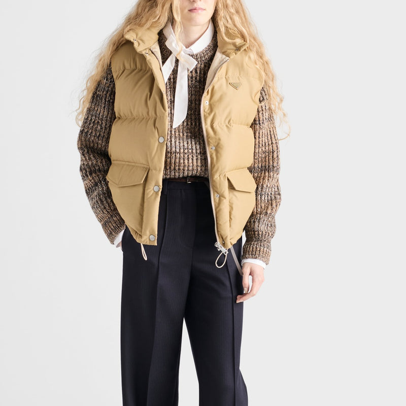 Medium-weight technical fabric down vest