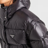 Re-Nylon convertible cropped down jacket