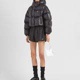 Re-Nylon convertible cropped down jacket