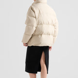 Technical fabric down jacket