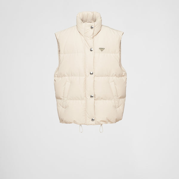 Technical fabric down vest