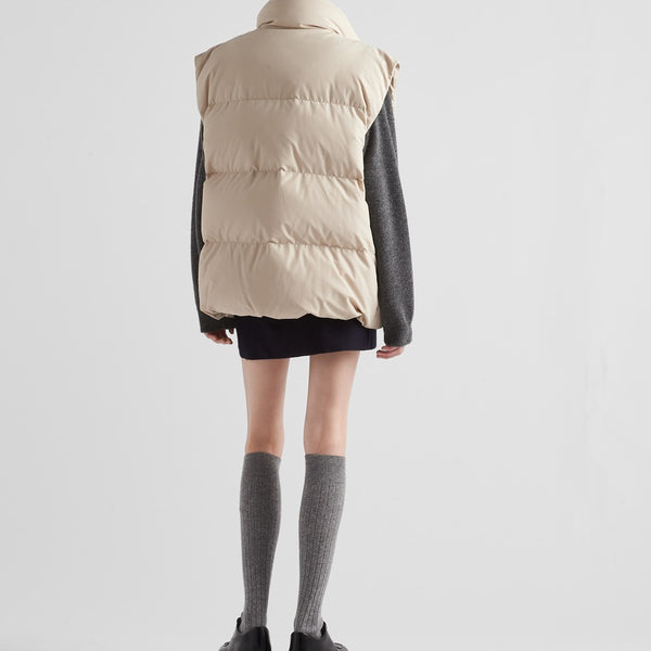 Technical fabric down vest