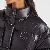 Re-Nylon cropped convertible down jacket