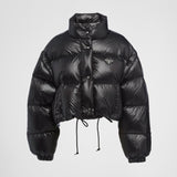 Re-Nylon cropped convertible down jacket