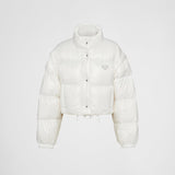Re-Nylon cropped convertible down jacket